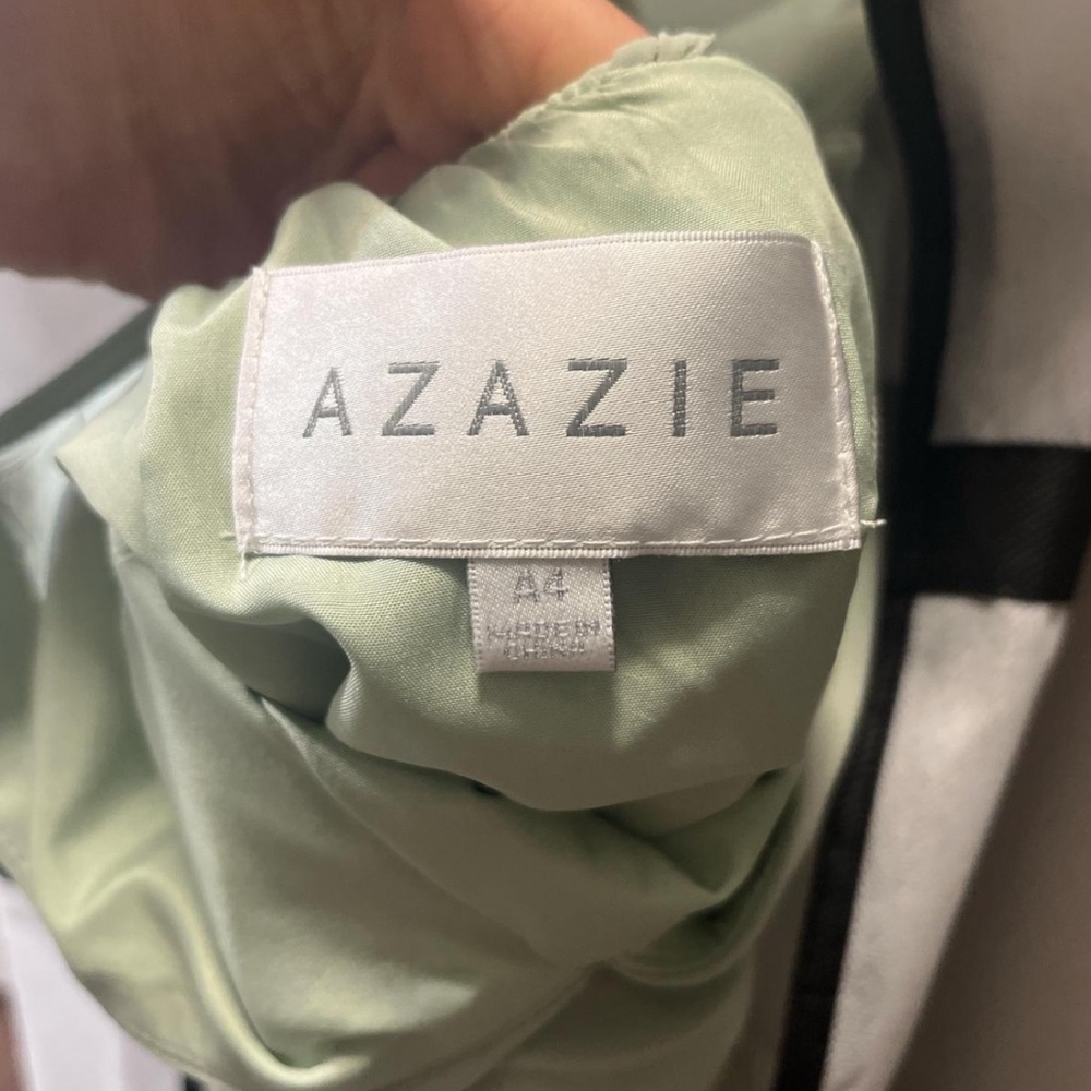 Azazie Sage Green Bridesmaid Dress - Picture 6 of 6